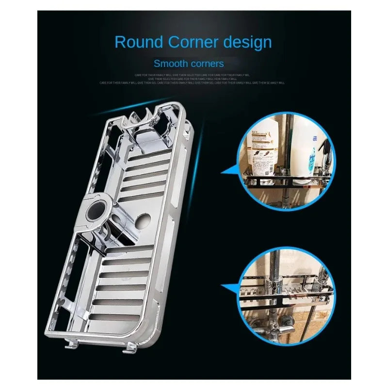 Shower Harmony β Multifunctional No-Drill Soap Holder & Storage Rack