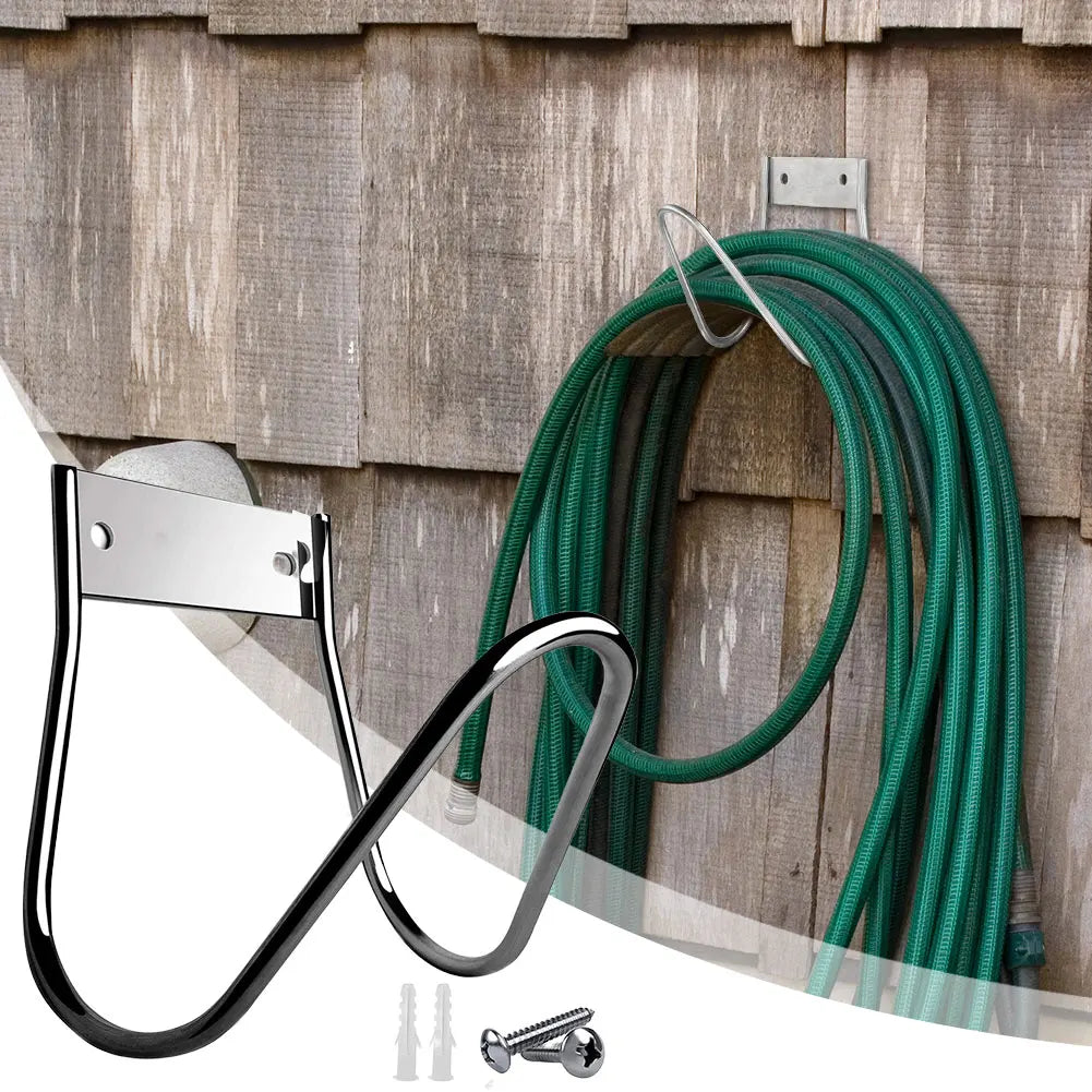 Wall-Mounted Garden Hose Holder