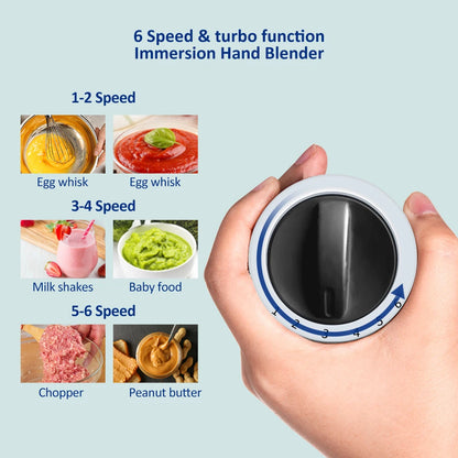 BioloMix 1200W 5-in-1 Hand Blender – Complete Kitchen Mixing System