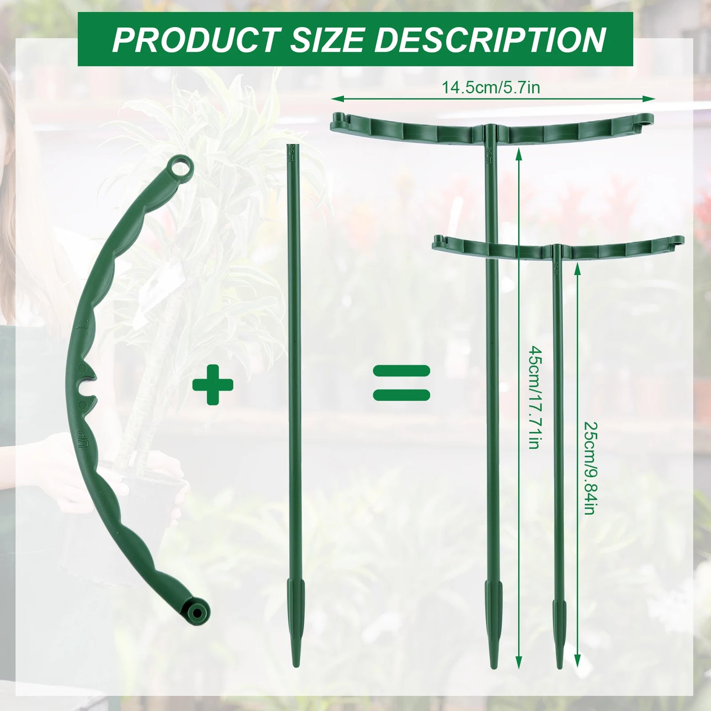Plant Support Stakes for Garden – 6 Pack