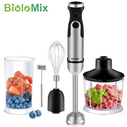 BioloMix 1200W 5-in-1 Hand Blender – Complete Kitchen Mixing System