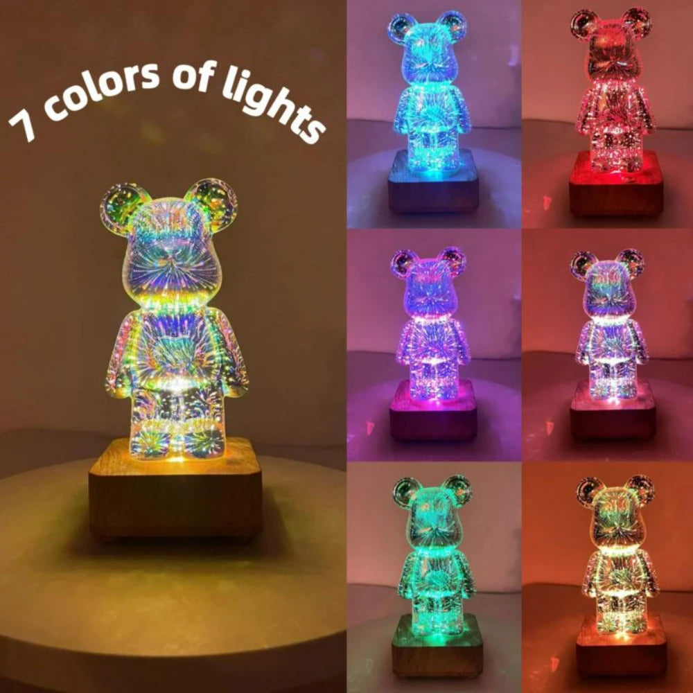 Luminous Bear Firework Lamp