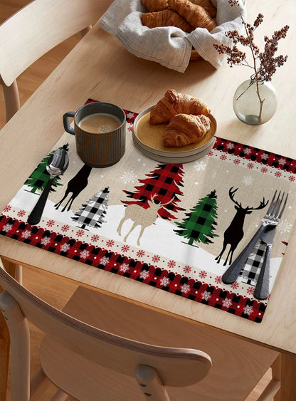 Yuletide Charm – Heat-Resistant Table Pads for Christmas Gatherings