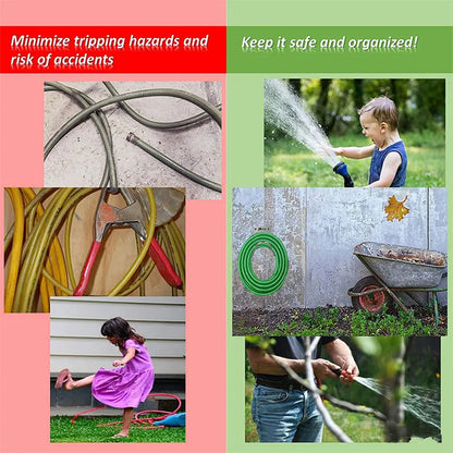 Wall-Mounted Garden Hose Holder