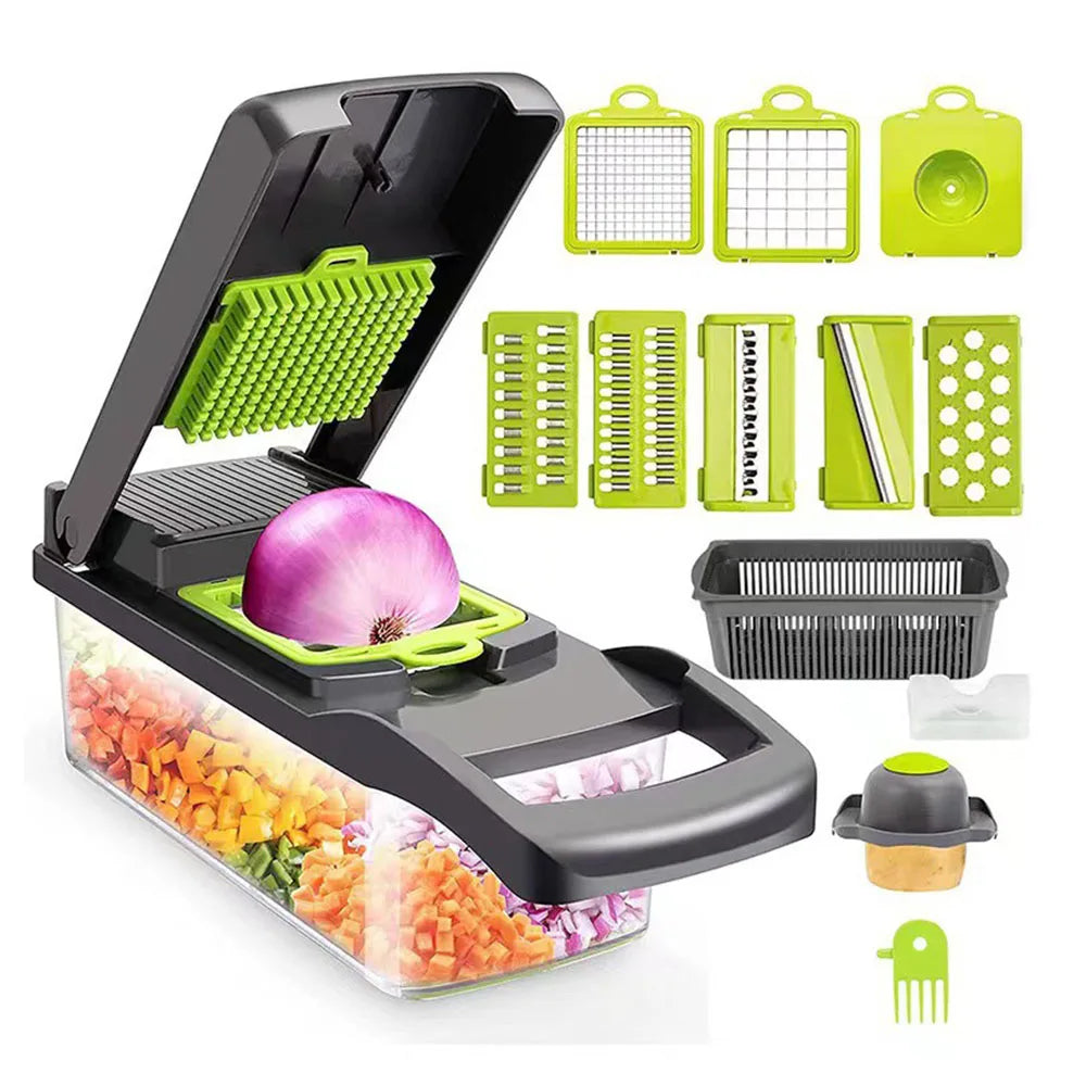 8-in-1 Vegetable Chopper & Mandoline Slicer