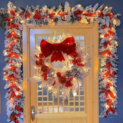 Festive Blossom – 2024 Christmas Rattan Wreath & Garland Collection