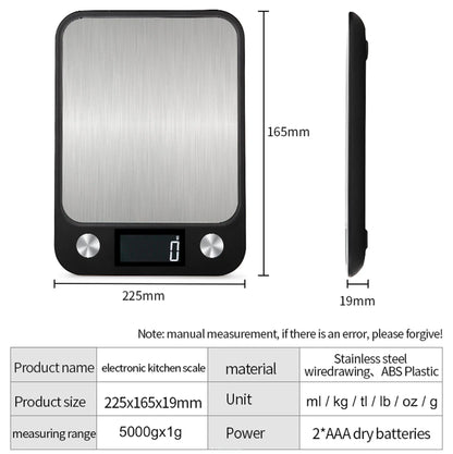 Precision Pro – Smart Stainless Steel Kitchen Scale for Cooking & Baking