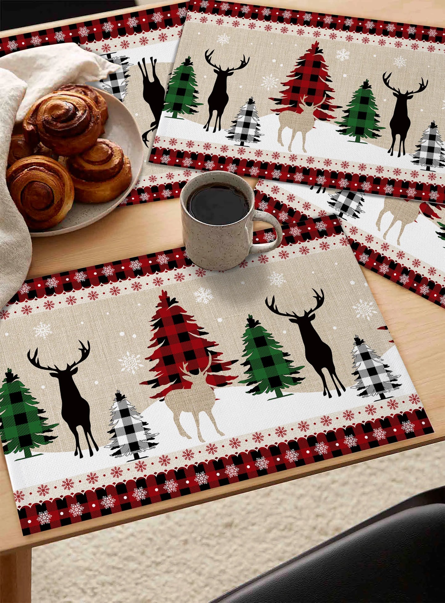 Yuletide Charm – Heat-Resistant Table Pads for Christmas Gatherings