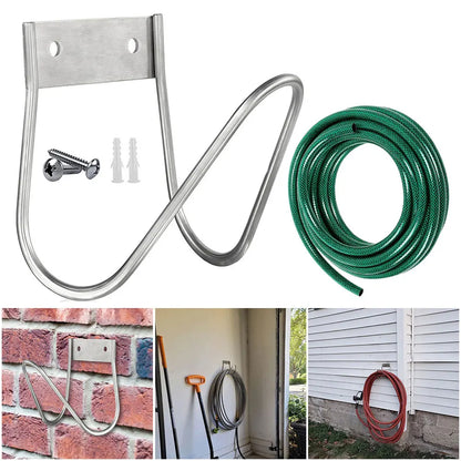 Wall-Mounted Garden Hose Holder