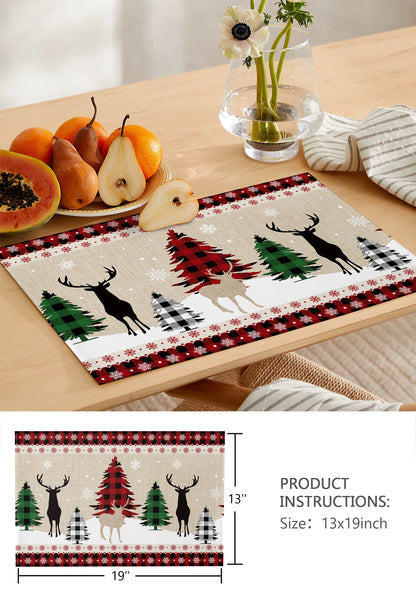 Yuletide Charm – Heat-Resistant Table Pads for Christmas Gatherings