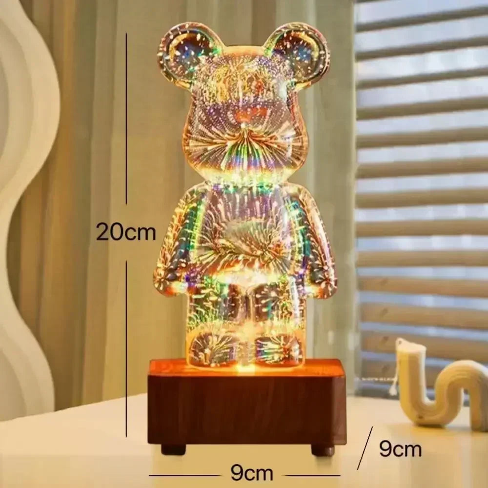 Luminous Bear Firework Lamp