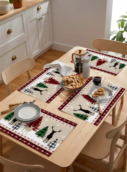 Yuletide Charm – Heat-Resistant Table Pads for Christmas Gatherings