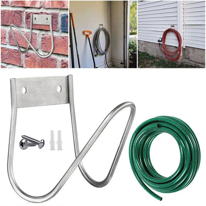 Wall-Mounted Garden Hose Holder