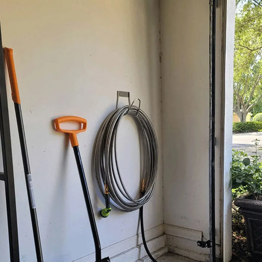 Wall-Mounted Garden Hose Holder