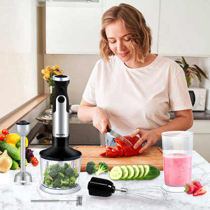 BioloMix 1200W 5-in-1 Hand Blender – Complete Kitchen Mixing System