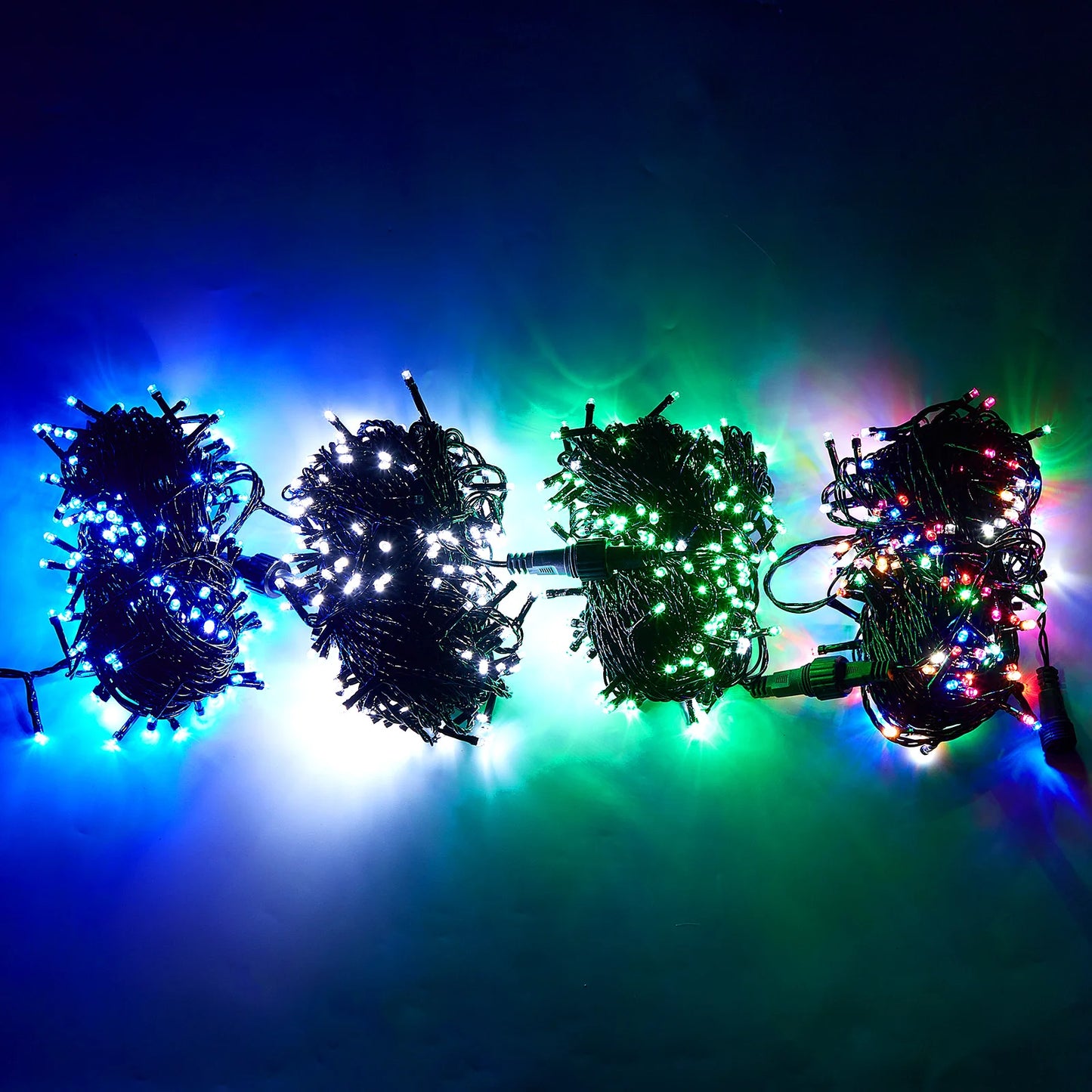 Winter Night Glimmer – 20M Black Wire LED Christmas Fairy Lights