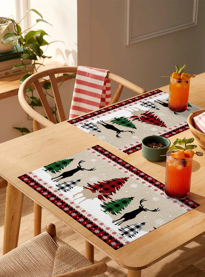 Yuletide Charm – Heat-Resistant Table Pads for Christmas Gatherings