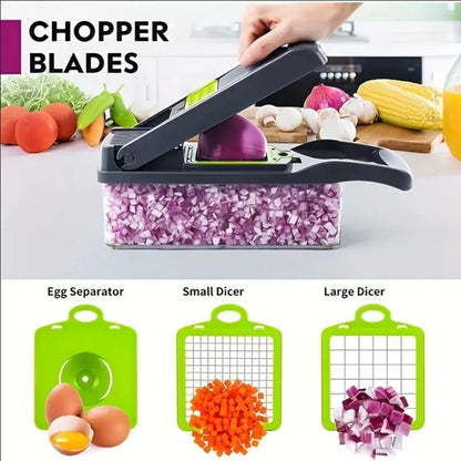 8-in-1 Vegetable Chopper & Mandoline Slicer