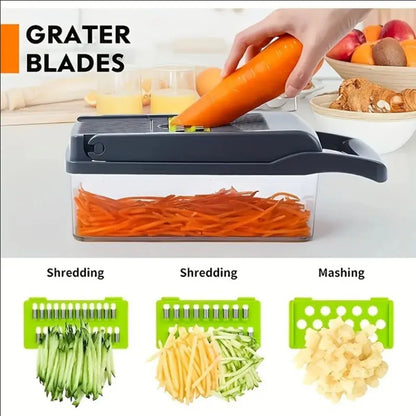 8-in-1 Vegetable Chopper & Mandoline Slicer