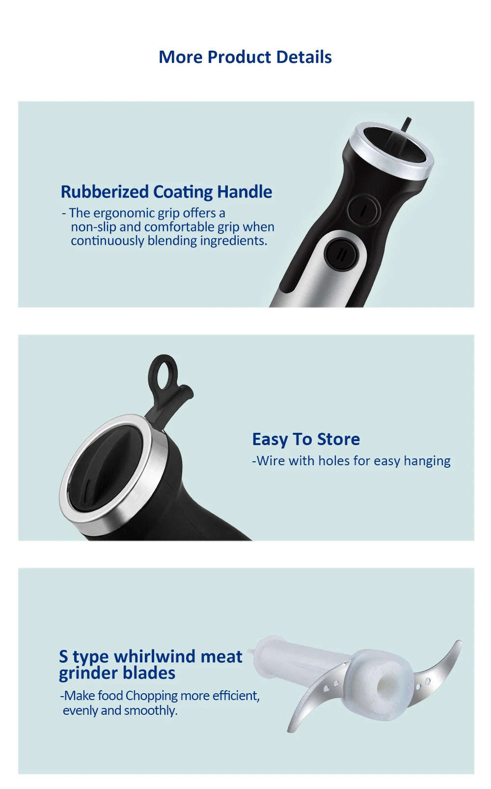 BioloMix 1200W 5-in-1 Hand Blender – Complete Kitchen Mixing System
